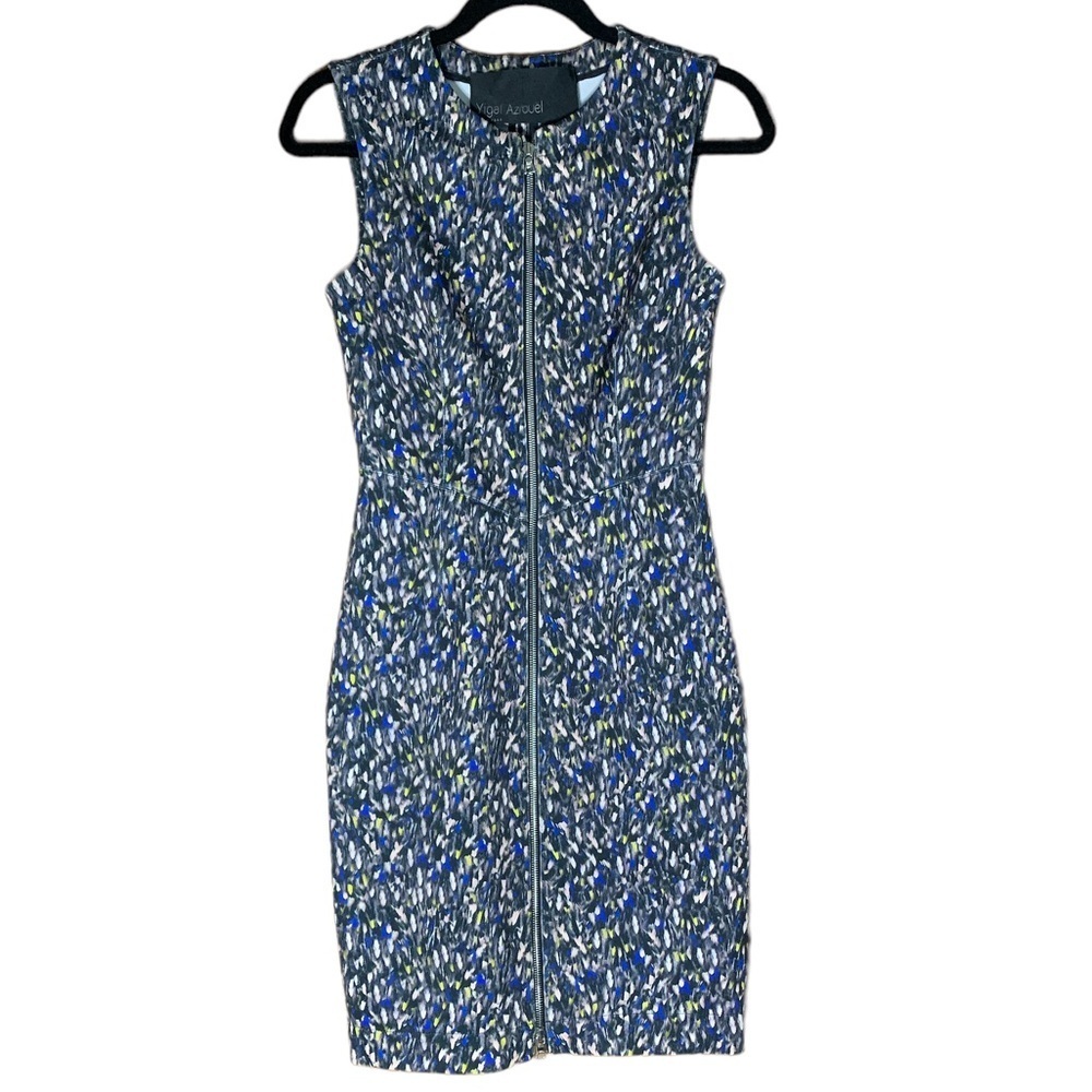 Yigal Azriuël Multicolored Zip Front Dress